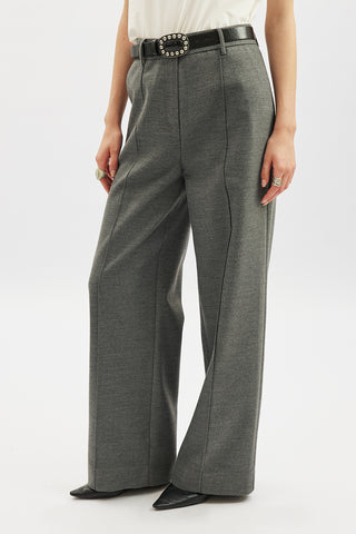 Classic Pleated Trousers Grey