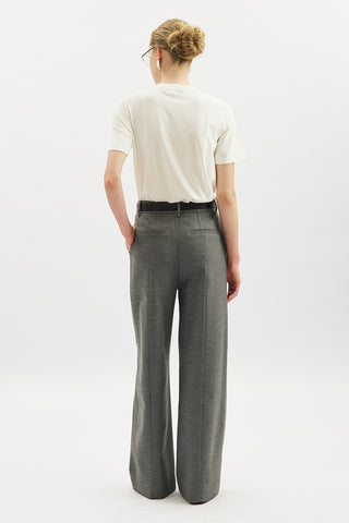 Classic Pleated Trousers Grey