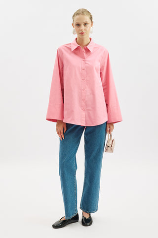 Classic Shirt With Wide Cuffs Pink