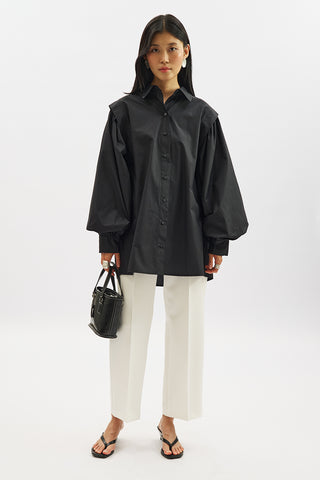 Nora Statement Shirt Black