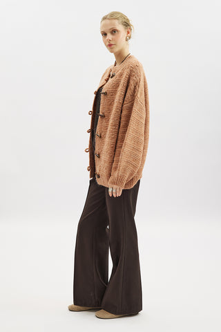 Chunky Button Knit Cardigan Tile