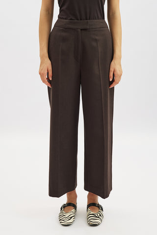 Classic Wide Leg Shorts Brown