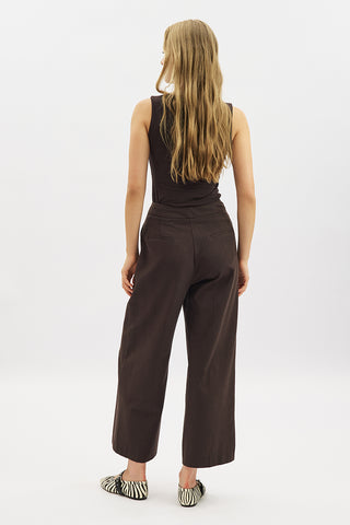 Classic Wide Leg Shorts Brown