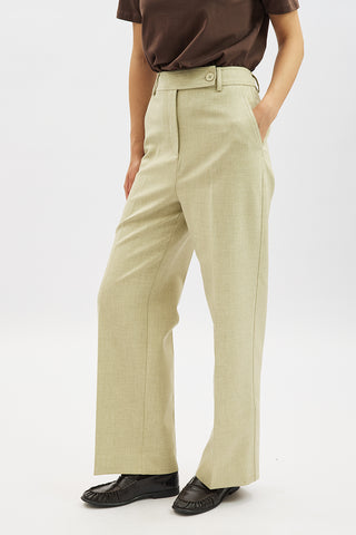 Classic Straight Trousers Green
