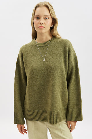 Chunky Oversized Sweater Dark Green