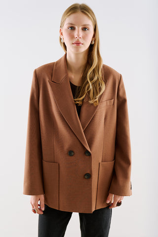 Belted Double Breasted Blazer Tile