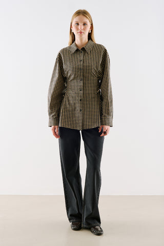 Waist Tie Shirt Black