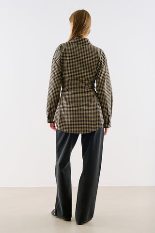 Waist Tie Shirt Black