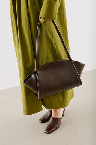 Rebel Shoulder Bag Dark Brown