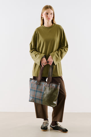 Oversize Long Sleeve T-Shirt Olive Green