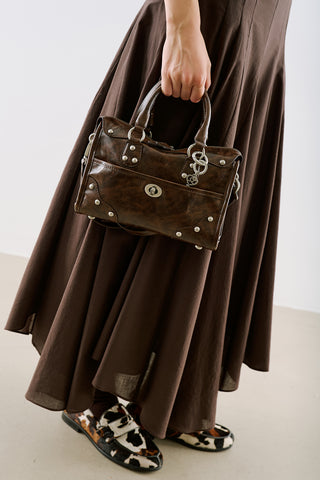 Soho Medium Buckle Bag Dark Brown