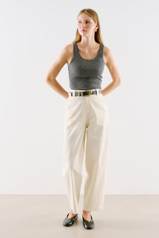 Barrel Trousers Ecru