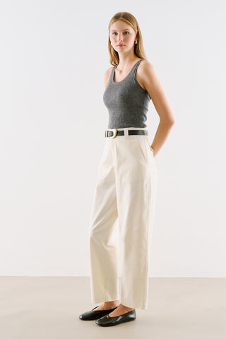 Barrel Trousers Ecru