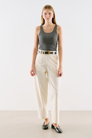 Barrel Trousers Ecru