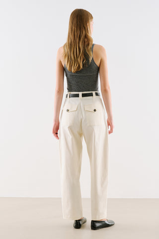 Barrel Trousers Ecru