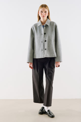 Premium Single Breasted Coat Grey