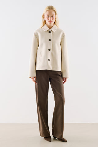 Premium Single Breasted Coat Beige