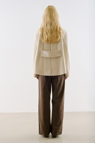 Premium Single Breasted Coat Beige