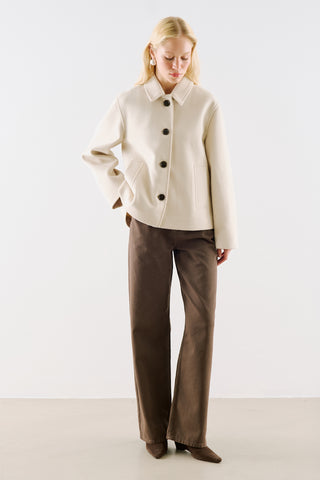 Premium Single Breasted Coat Beige