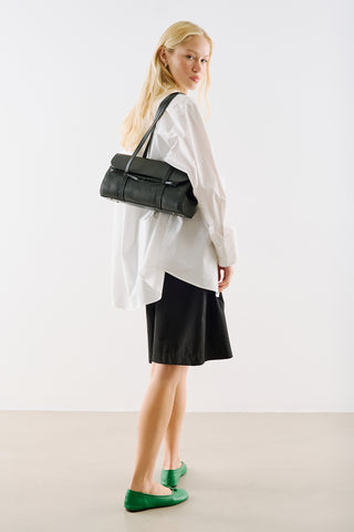 Misty Flap Shoulder Bag Black