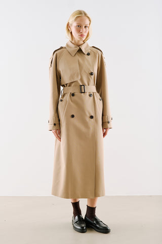 North Double Breasted Trench Coat Camel