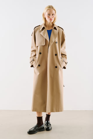North Double Breasted Trench Coat Camel