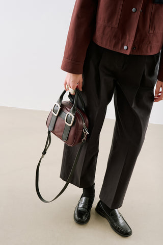 Tabby Medium Buckle Bag Burgundy
