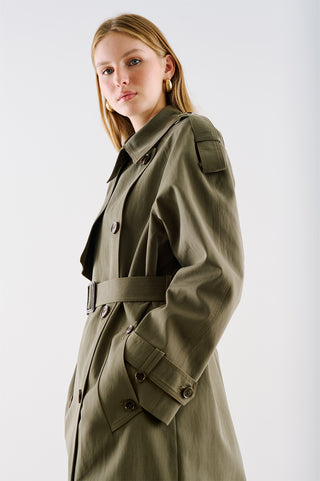 North Double Breasted Trench Coat Khaki