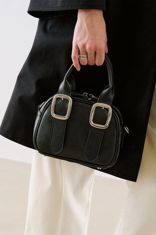 Tabby Medium Buckle Bag Black