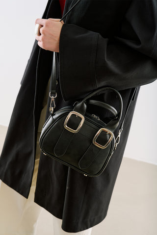 Tabby Medium Buckle Bag Black