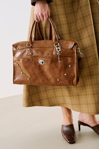 Chelsea Large Buckle Bag Camel