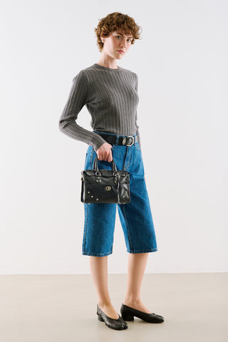 Cable-Knit Sweater Anthracite