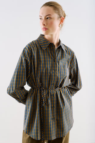 Collection Collar Essential Shirt Navy Plaid