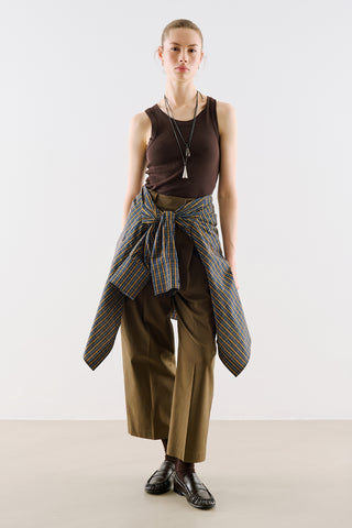 Collection Collar Essential Shirt Navy Plaid