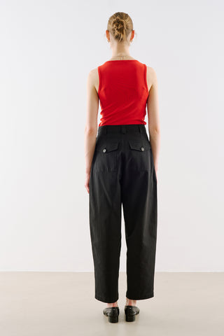 Barrel Trousers Black
