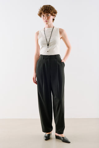Collection Barrel-Leg Trousers Black