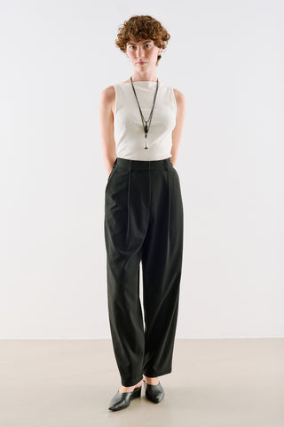 Collection Barrel-Leg Trousers Black