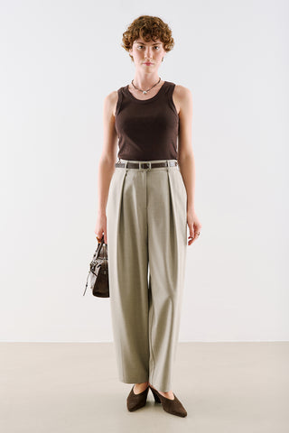 Collection Barrel-Leg Trousers Stone
