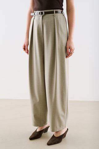 Collection Barrel-Leg Trousers Stone
