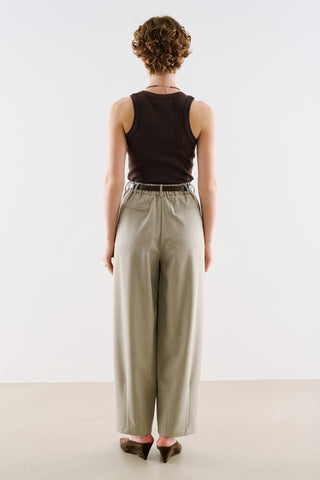 Collection Barrel-Leg Trousers Stone
