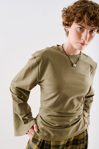 Lightweight Fitted T Shirt Camel
