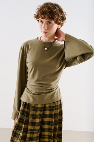 Lightweight Fitted T Shirt Camel