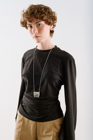 Lightweight Fitted T Shirt Black