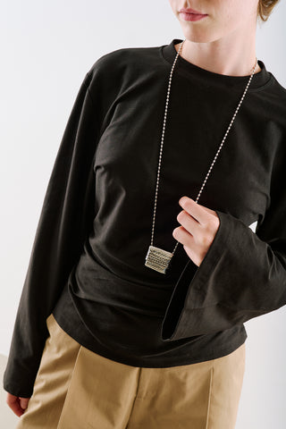 Lightweight Fitted T Shirt Black