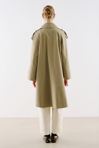 Tie Neck Trench Coat Sand