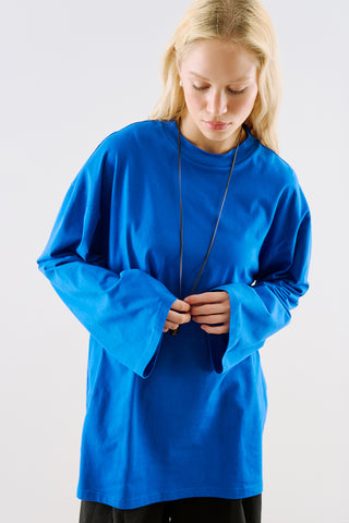 Oversize Long Sleeve T-Shirt Electric Blue
