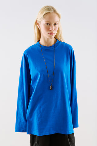 Oversize Long Sleeve T-Shirt Electric Blue