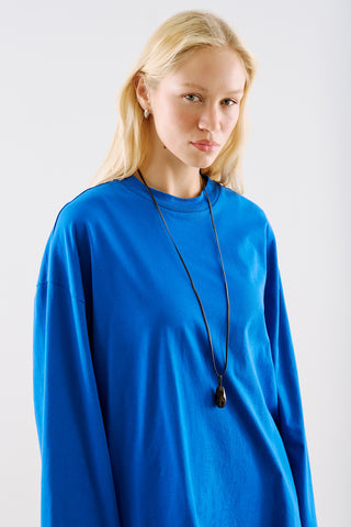 Oversize Long Sleeve T-Shirt Electric Blue