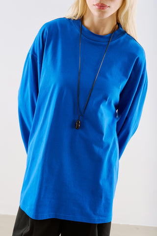Oversize Long Sleeve T-Shirt Electric Blue