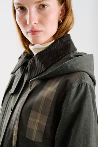 Coated-Fabric Hooded Parka Anthracite